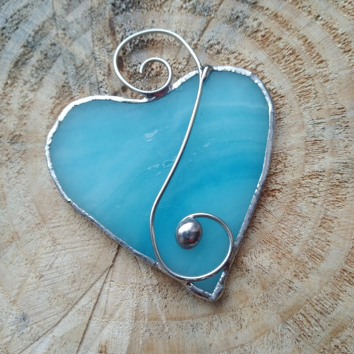 Ozdobička srdíčko sv. modré