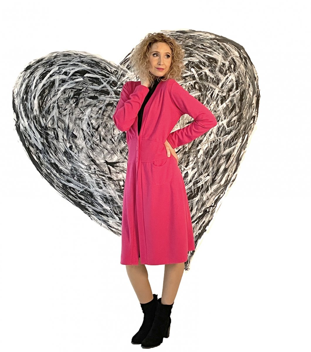 Cyklámenový kabátek