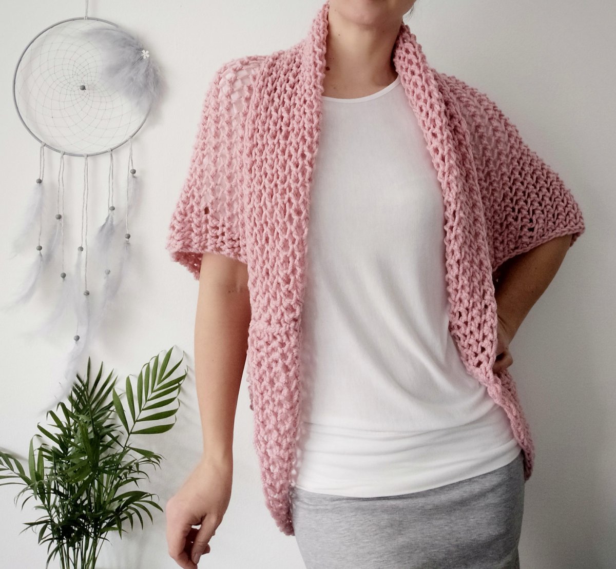 pudrová vesta M - XL