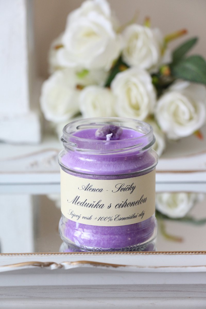 Svíčka meduňka a citronela 