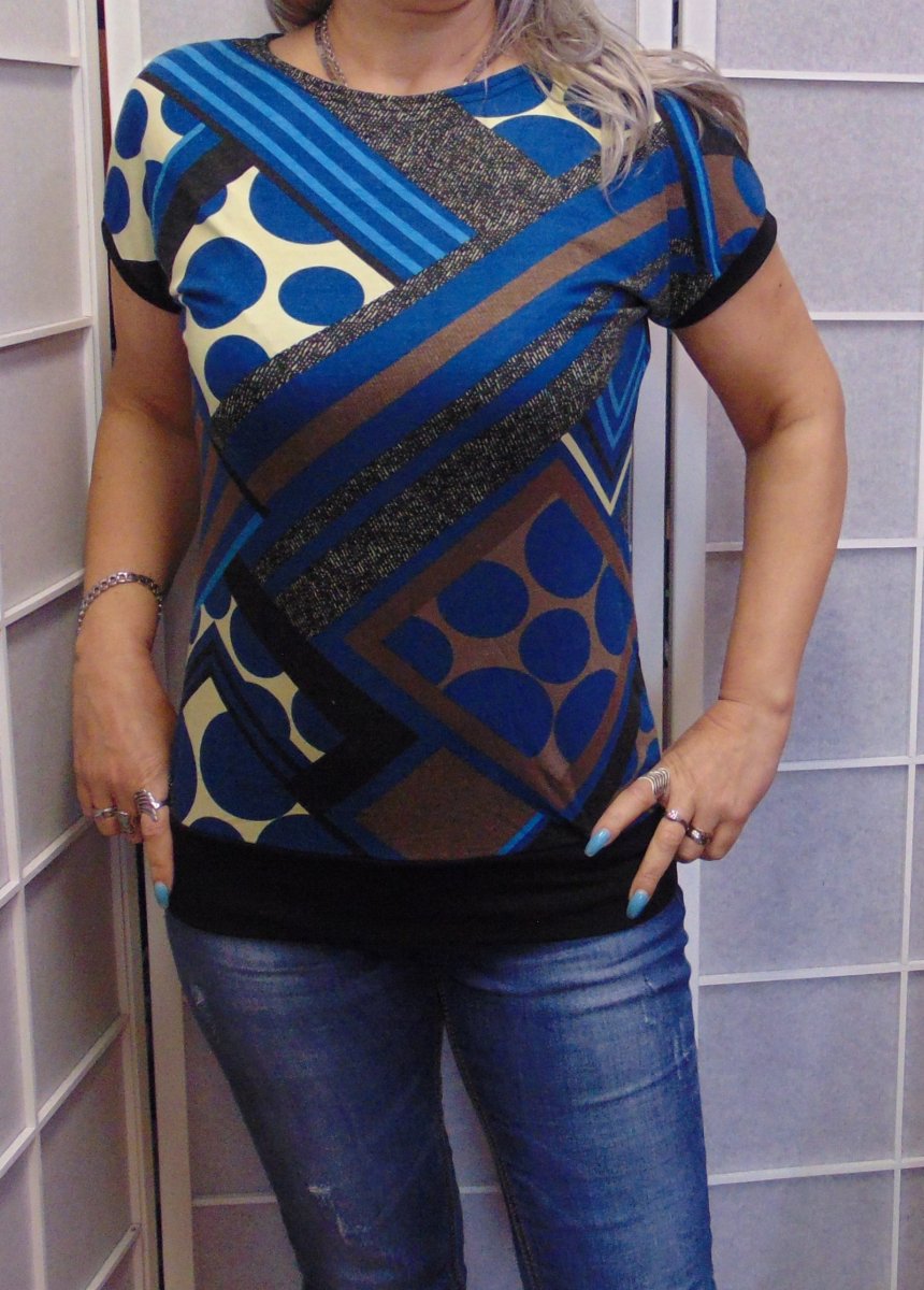 Tričko retro vzor, velikost L