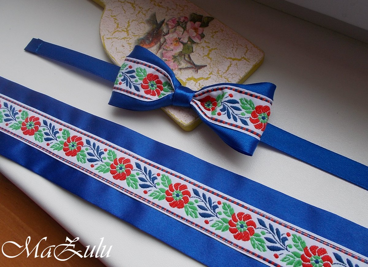 folklórní motýlek & opasek