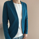 Sáčko z teplákoviny petrol