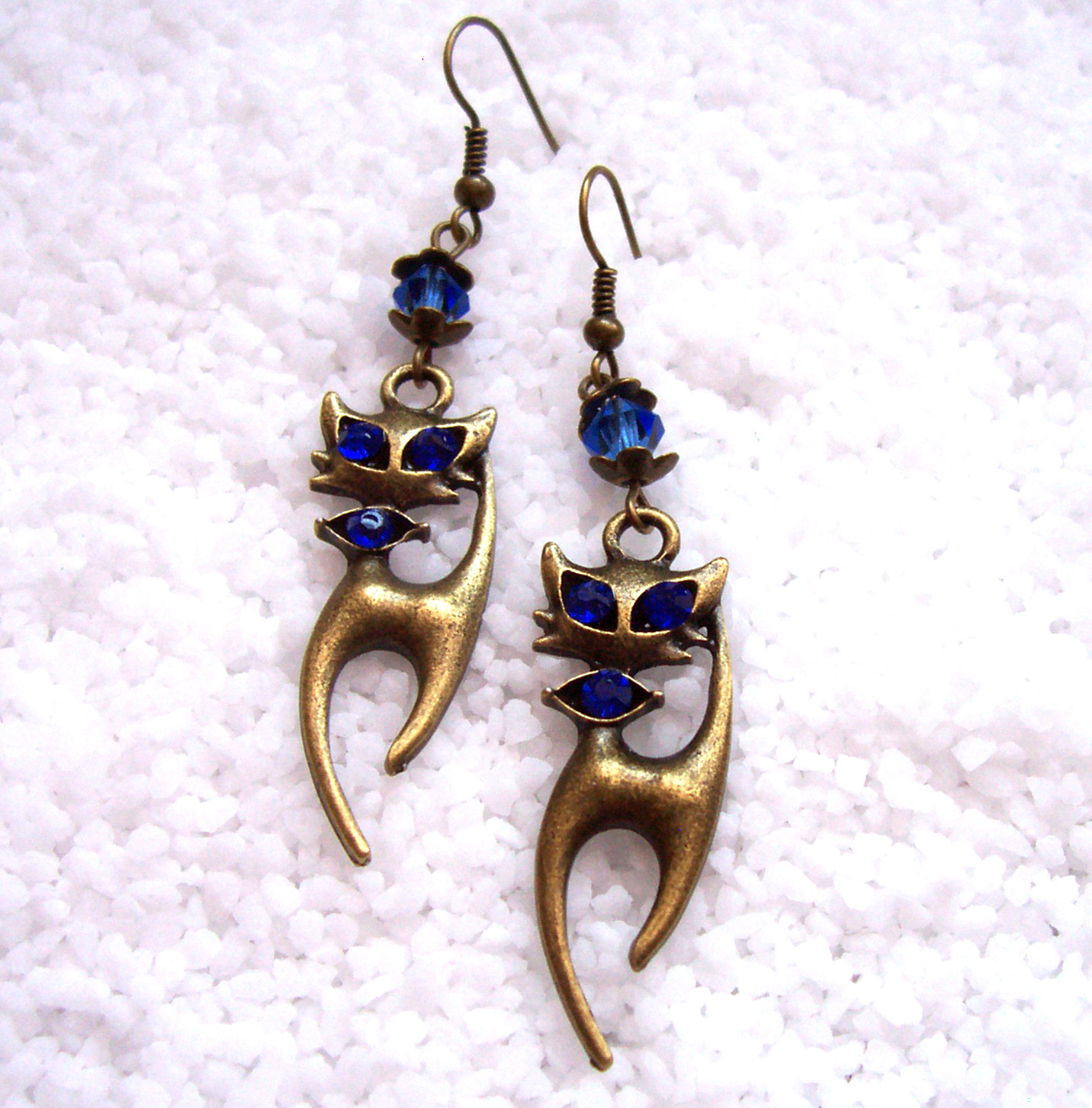 Náušnice s kočičkou