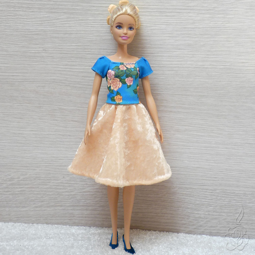 Sukýnka a blůzička pro Barbie