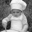 Dětská kuchařská čepice VĚTŠÍ a zástěrka 2-4 roky