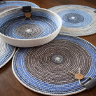 4 dílná sada prostírání s ošatkou na pečivo 907