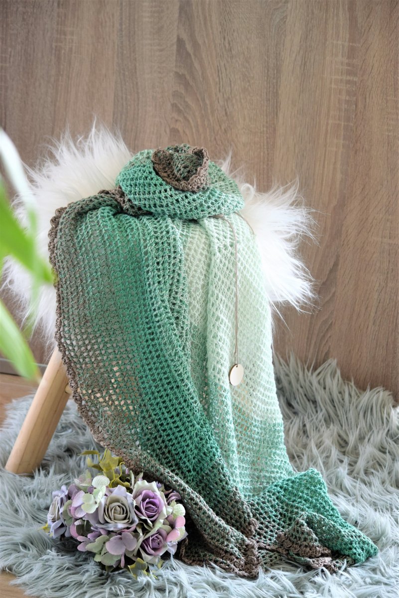 Háčkovaný šátek 2175