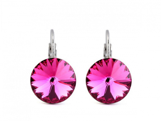 Rivolky Swarovski fuchsia