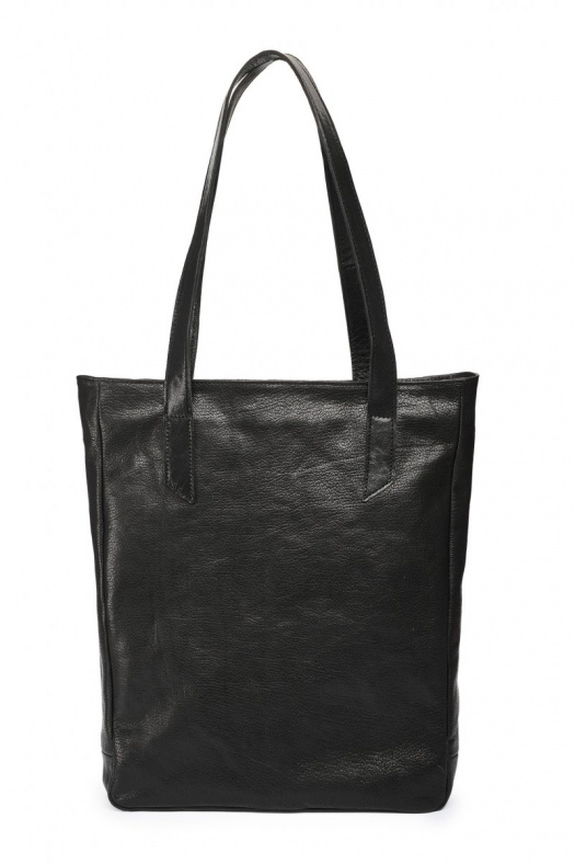 Kožená taška SHOPPER 26 - černá