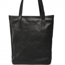 Kožená taška SHOPPER 26 - černá