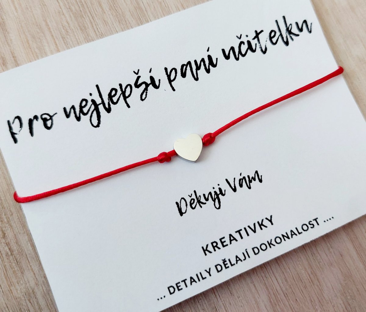 náramek Pro paní učitelku