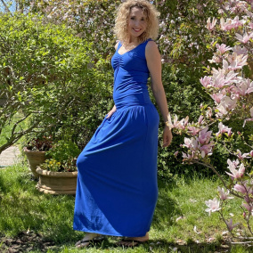 Dlouhá sukně modrá