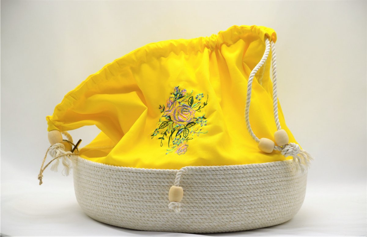 Ošatka / chlebník s výšivkou XXL 998