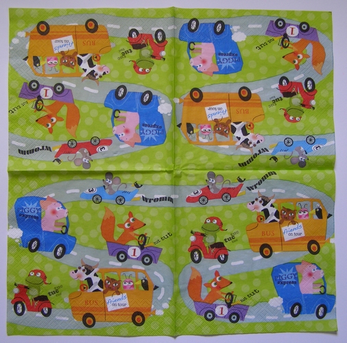 Ubrousek pro tvoření - 33 x 33 cm - D125