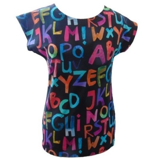 Tričko barevná abeceda XS - XXXL