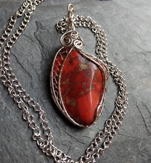 Přívěsek jaspis brekcie