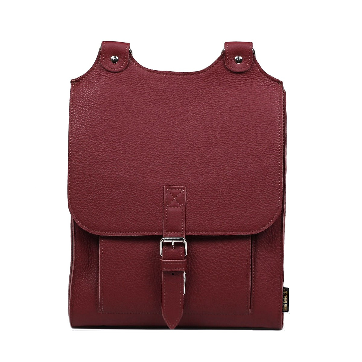 Kožený batoh vínový