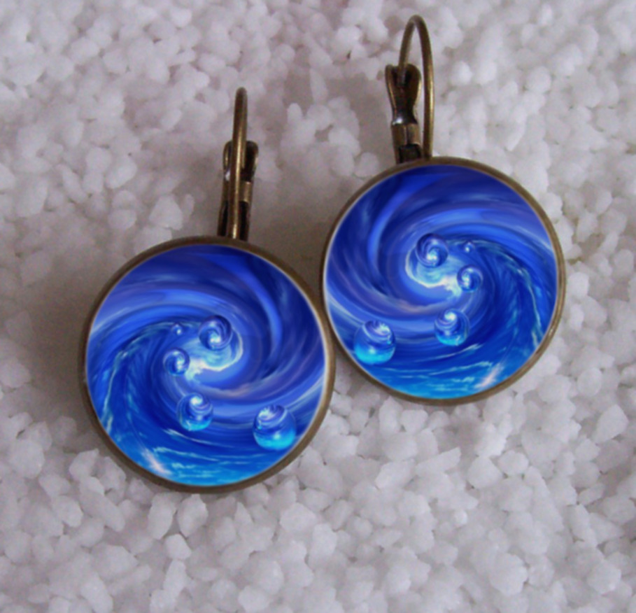 Náušnice z pryskyřice