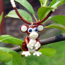 Náhrdelník opice - vinutá perle