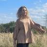 Karamelová oversize mikina