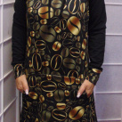 Mikinové šaty s kapucí - káva S - XXXL