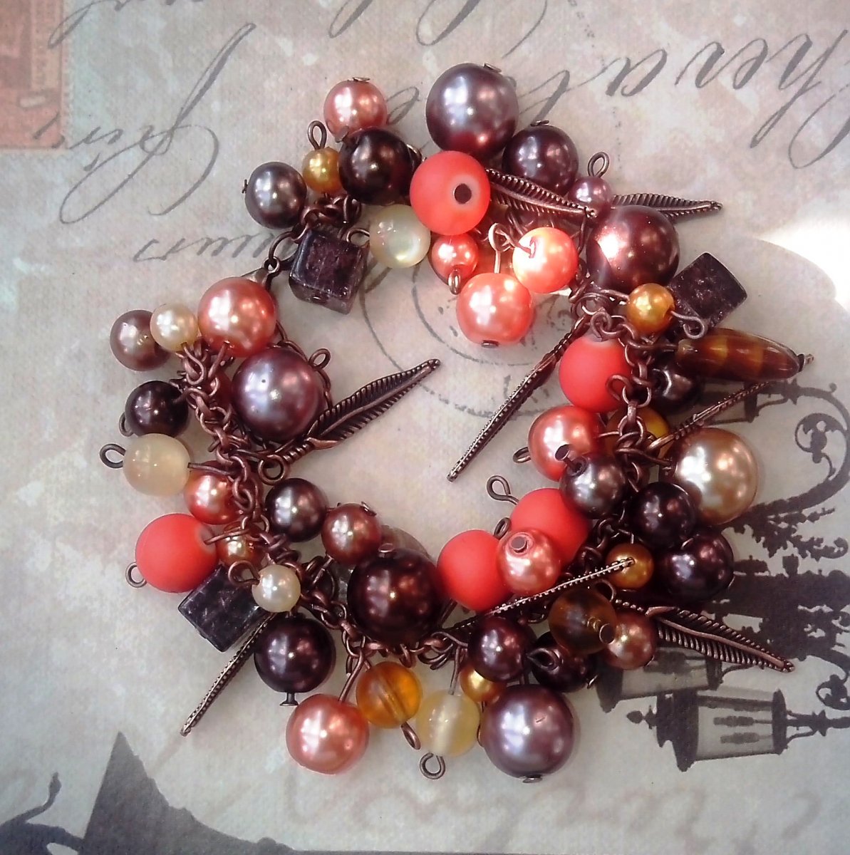 Měděný náramek-cinkáček