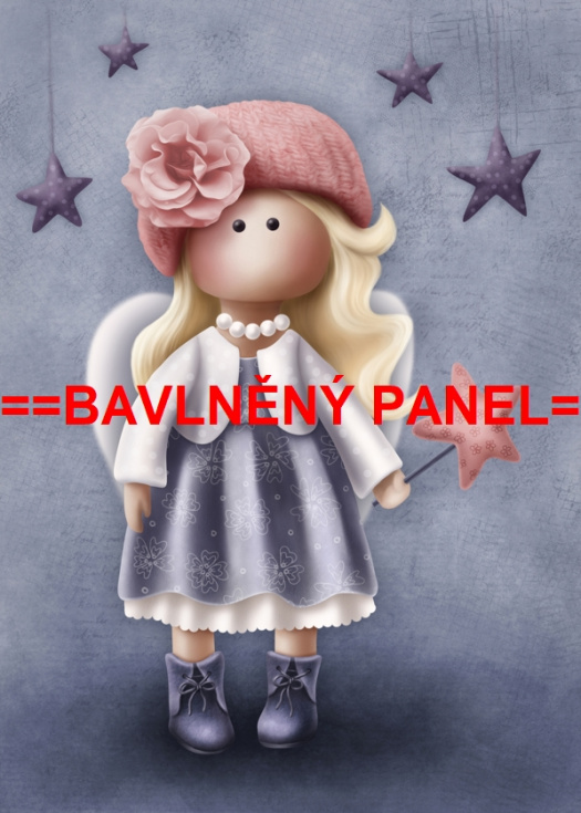 BAVLNĚNÝ  PANEL  15x20cm BSK-12