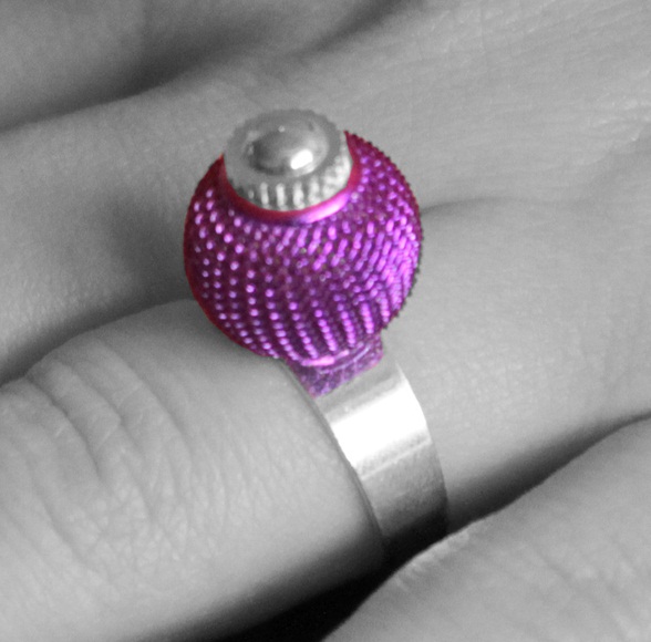 PRSTEN: Disco Balls Purple Neon