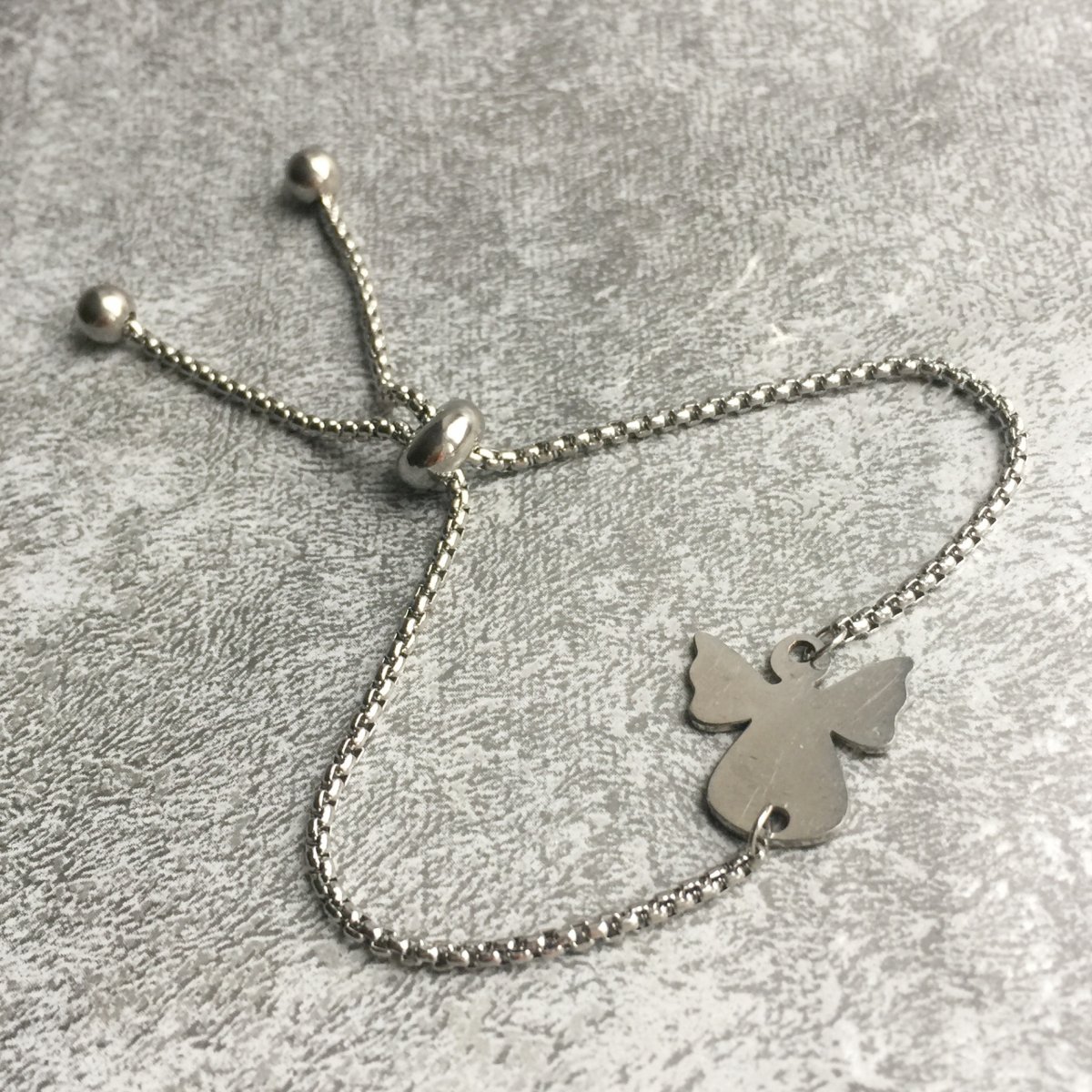 Náramek s andělkou - S. Steel