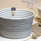 Velký proužkovaný úložný koš 1196