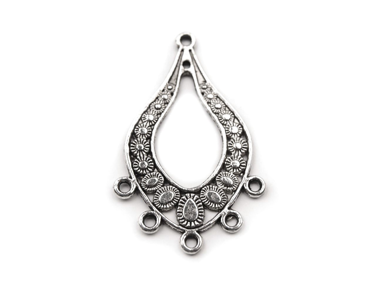 Ramínko velké 28x47mm - 1 ks-starostříbrná