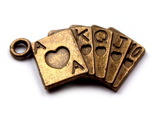 Přívěsek HERNÍ KARTY 1 ks