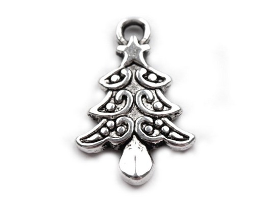 Přívěsek VÁNOČNÍ STROMEČEK 14x20mm