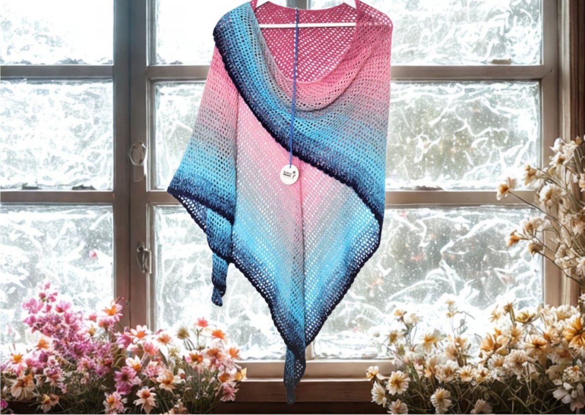  Háčkovaný šátek 1259