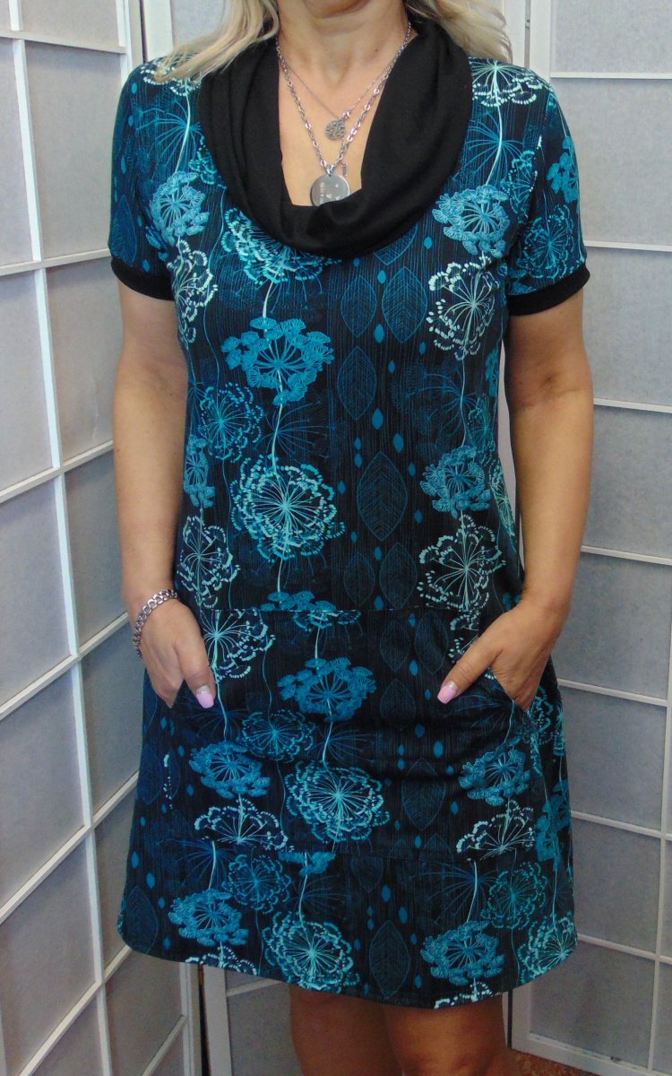 Šaty divoký kmín s chomoutem S - XXXL