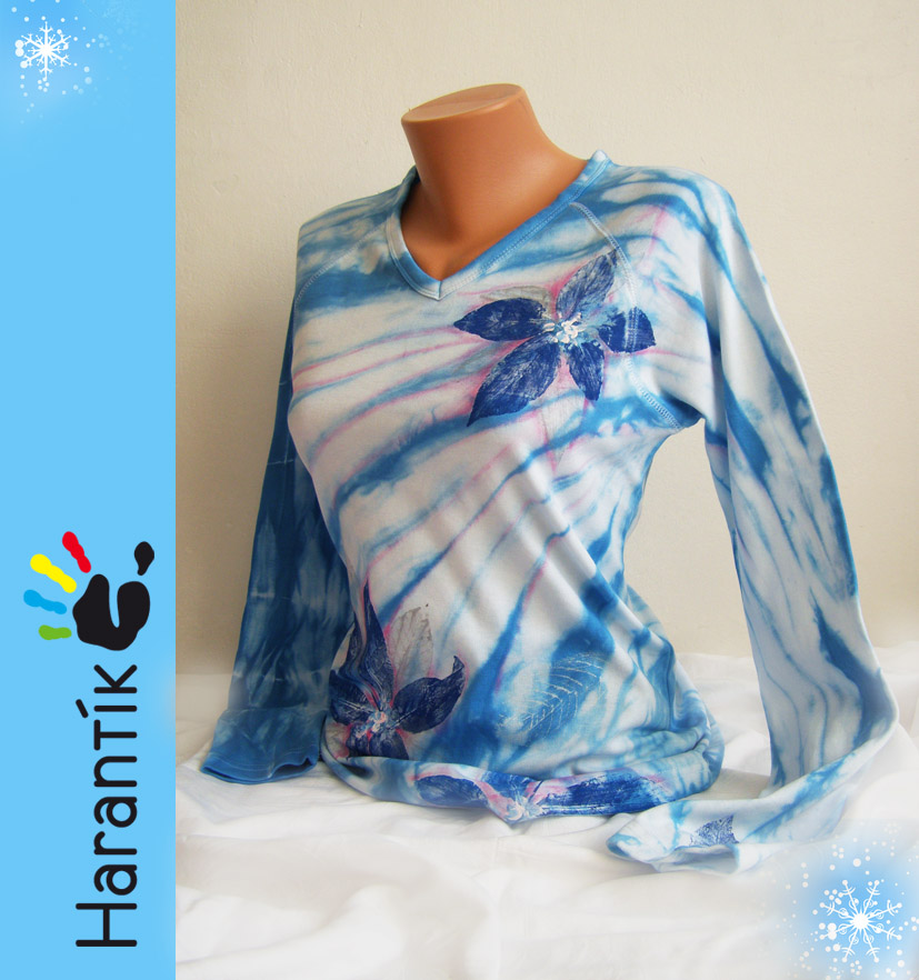 Dámské tričko - "Ledové květy" /ve vel. na přání