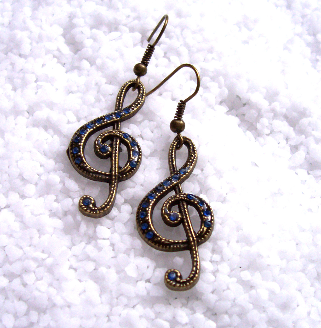 Náušnice - houslový klíč