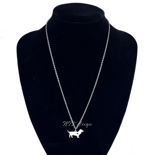 Náhrdelník z chirurgické oceli s motivem pejska