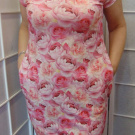 Šaty s kapsami - růže (bavlna)
