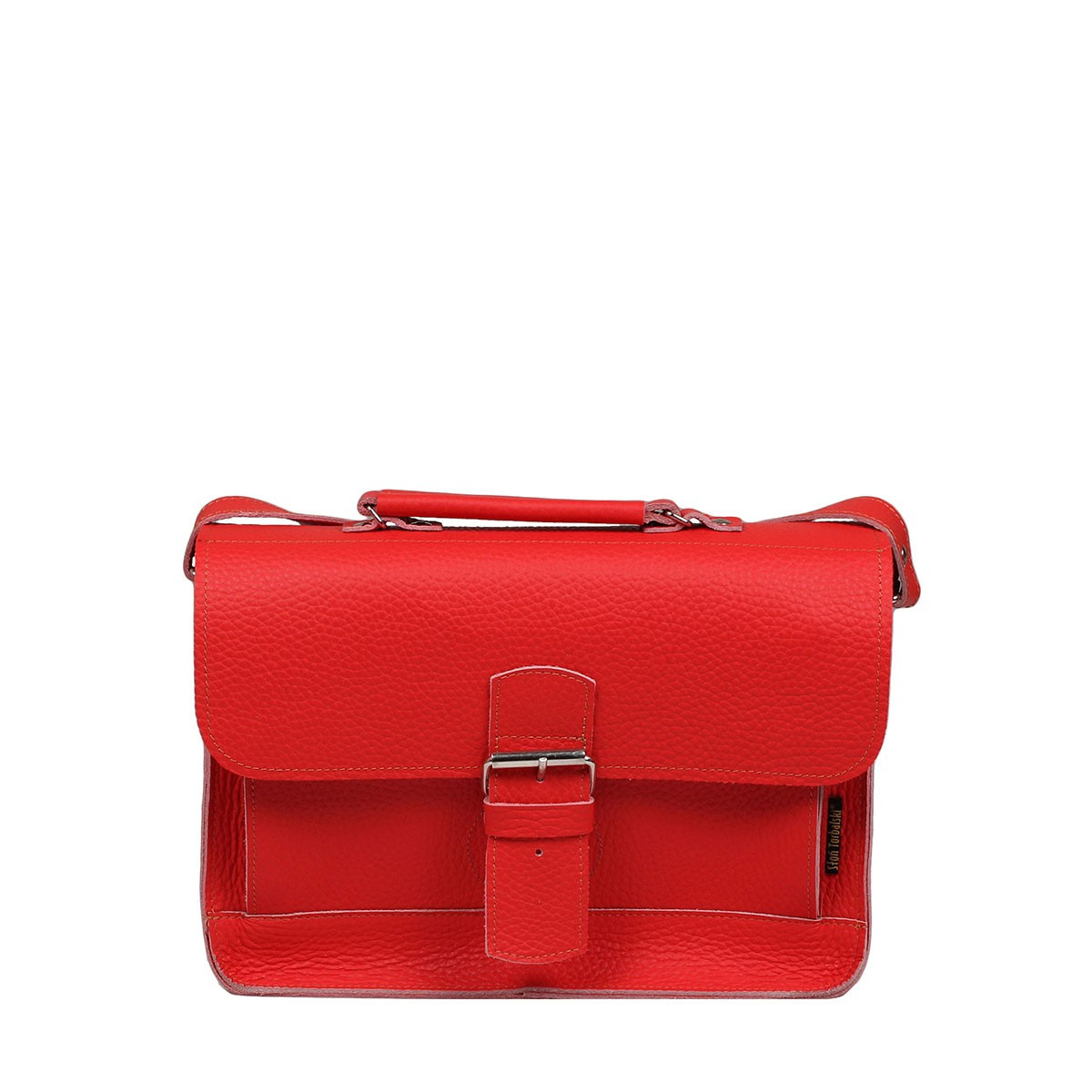 Kožená kabelka OLY - červená 