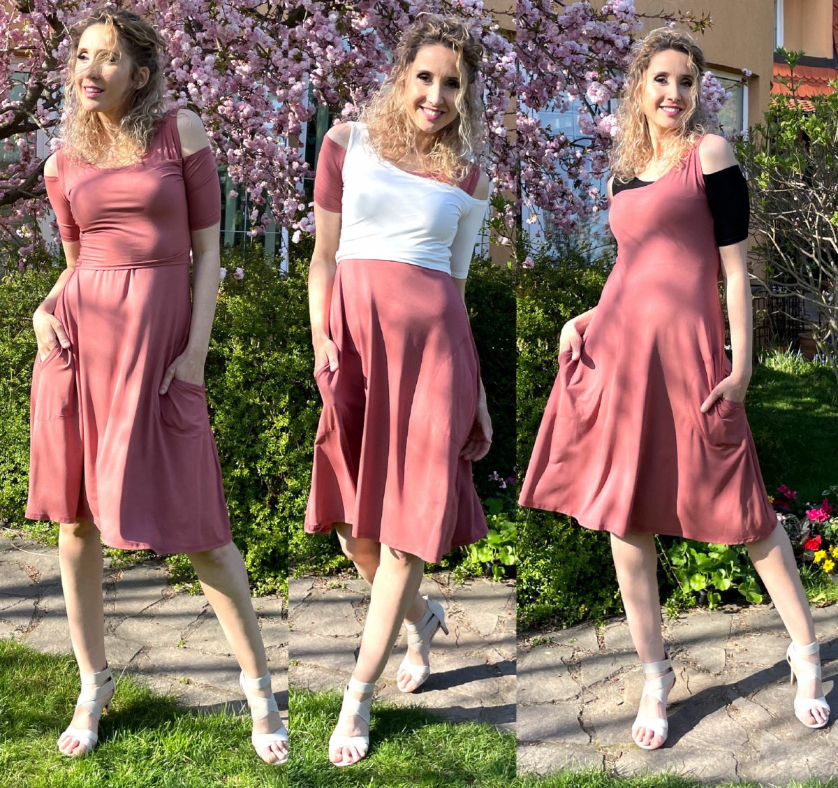 Šaty 2v1 krátké zvonové mascal