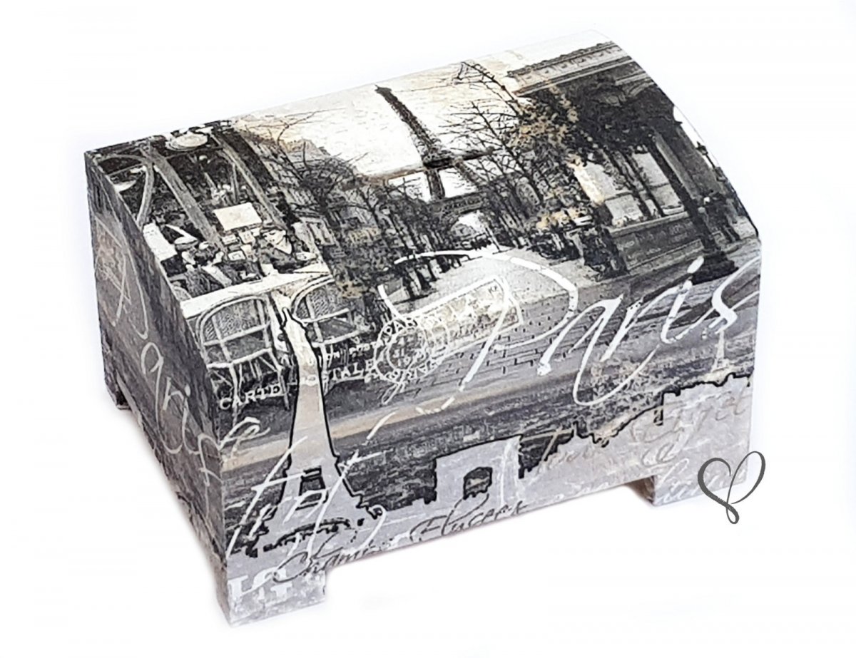 dřevěná pokladnička Paříž