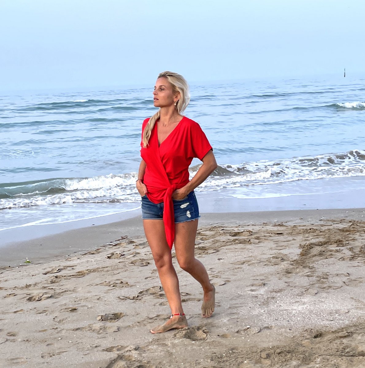 Zavazovací tunika červená