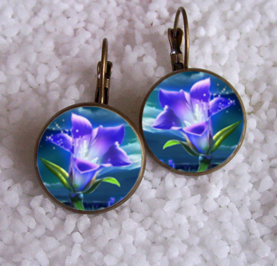 Náušnice z pryskyřice