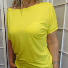 Volné tričko - barva žlutá (viskóza)
