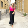 Kalhotová sukně černá dlouhá