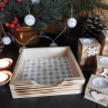 Adventní svícny+krabička na ubrousky přírodní