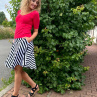 Polokolová sukně pruhovaná