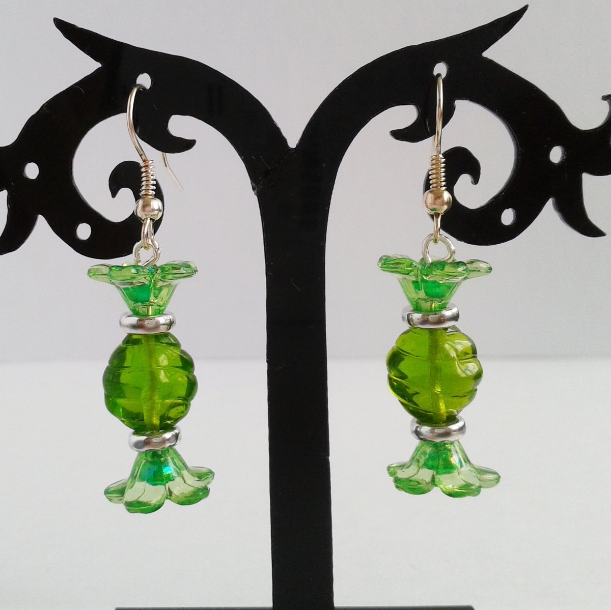 aiv1344	Náušnice Bonbon zelený 